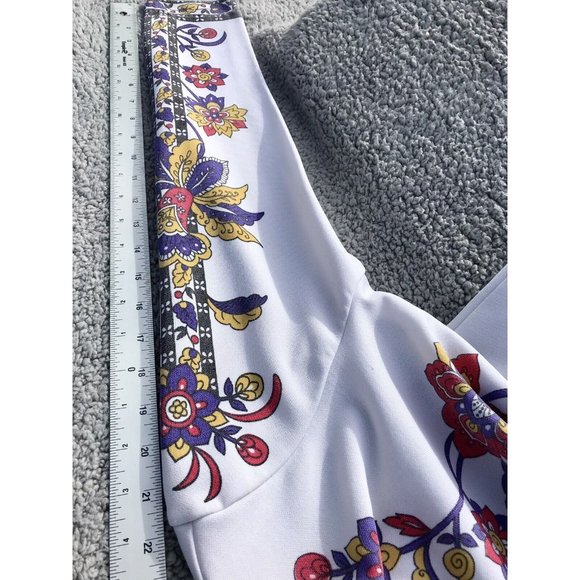 Vtg 60s Rare Smartique Polyester Mod Floral Geo Blouse Shirt 36 M Boho Disco HTF - Picture 16 of 16